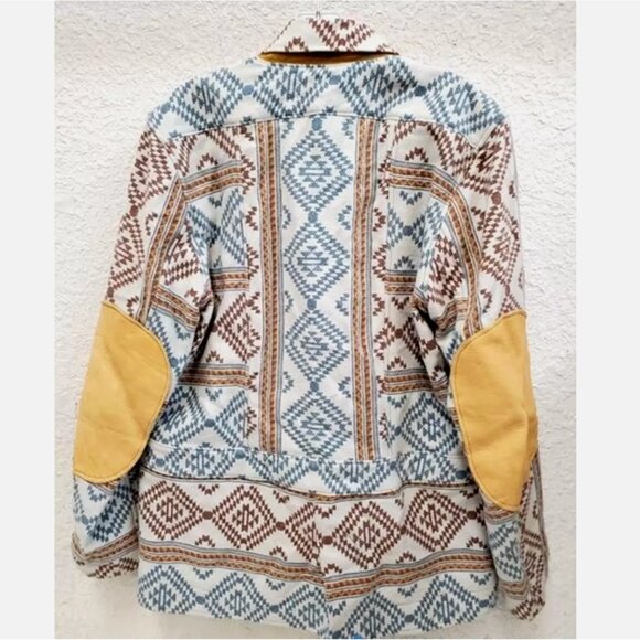 Handmade in USA Aztec Tribal Blazer Men M/L Sport Jacket Coat Southwestern 42-44 - Picture 7 of 12